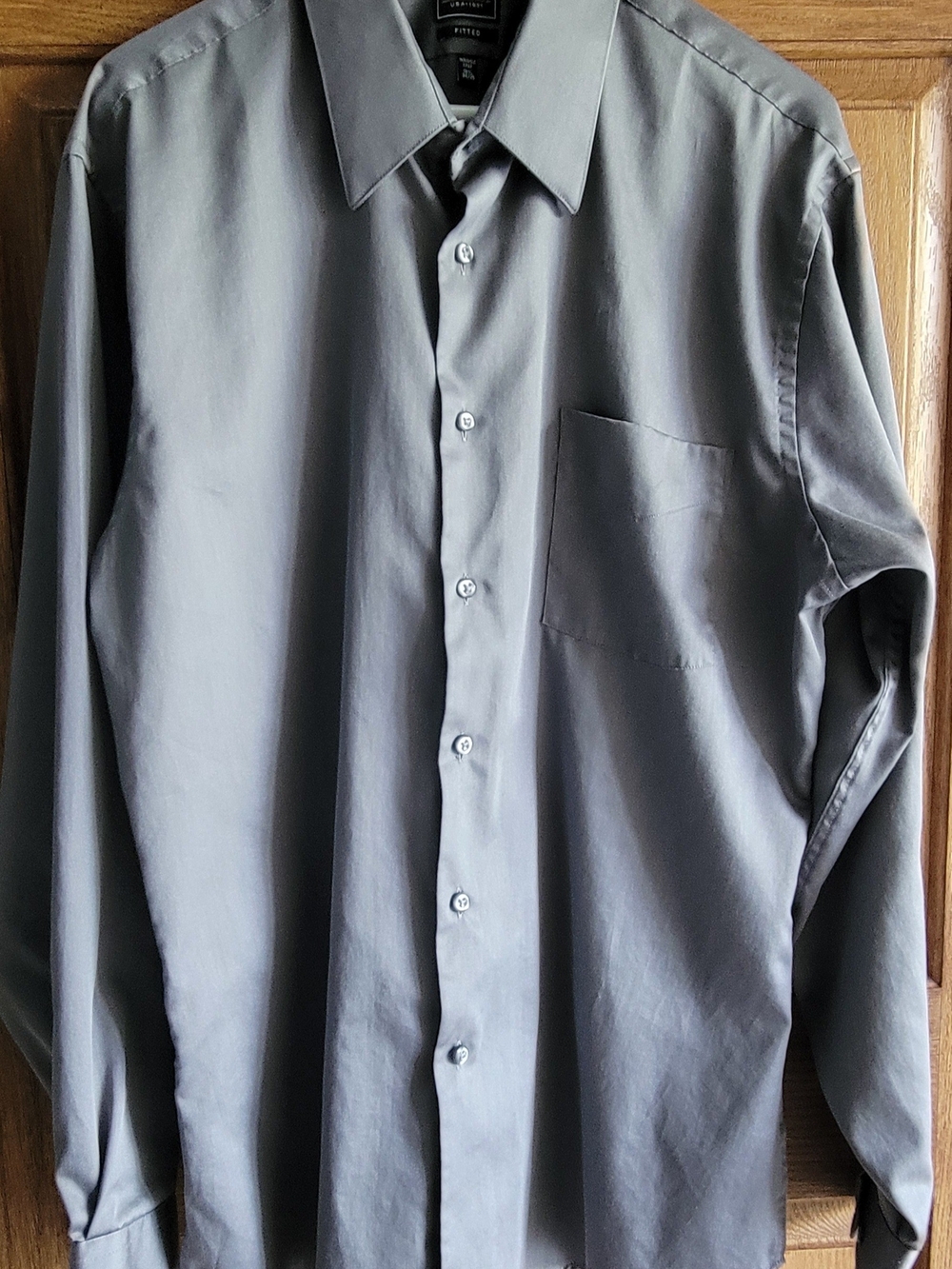 Arrow Men's Gray Long-Sleeve Dress Shirt